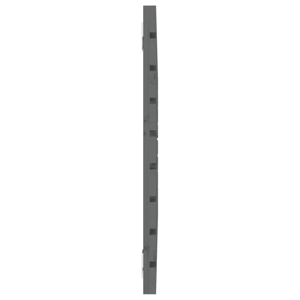 Testiera | Testata da Parete Grigia 96x3x63 cm in Legno Massello di Pino
