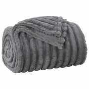 Coperta Grigio scuro 240 x 220 cm Panno