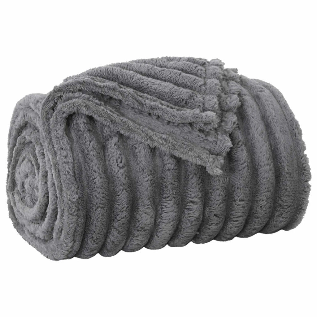 Coperta Grigio scuro 240 x 220 cm Panno