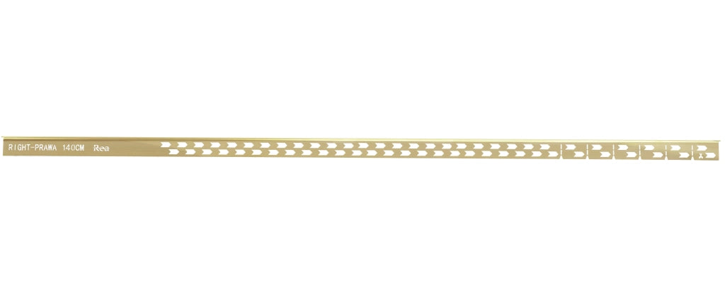 Profilo Doccia Pendenzato 140cm Brush Gold destra