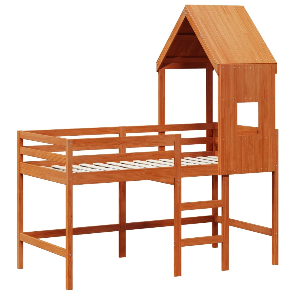 Struttura per letto soppalco Marrone Cera 90 x 190 cm 3422776