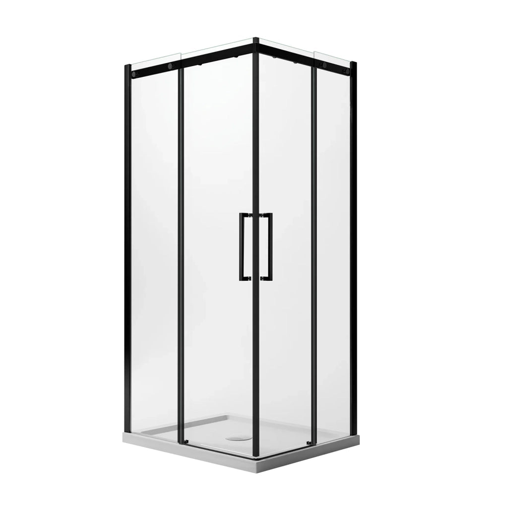 Box Doccia Rettangolare 80x110 CM 198 CM Vetro Trasparente 8 MM Sinistra con EasyClean mod. Prime Bla Corner