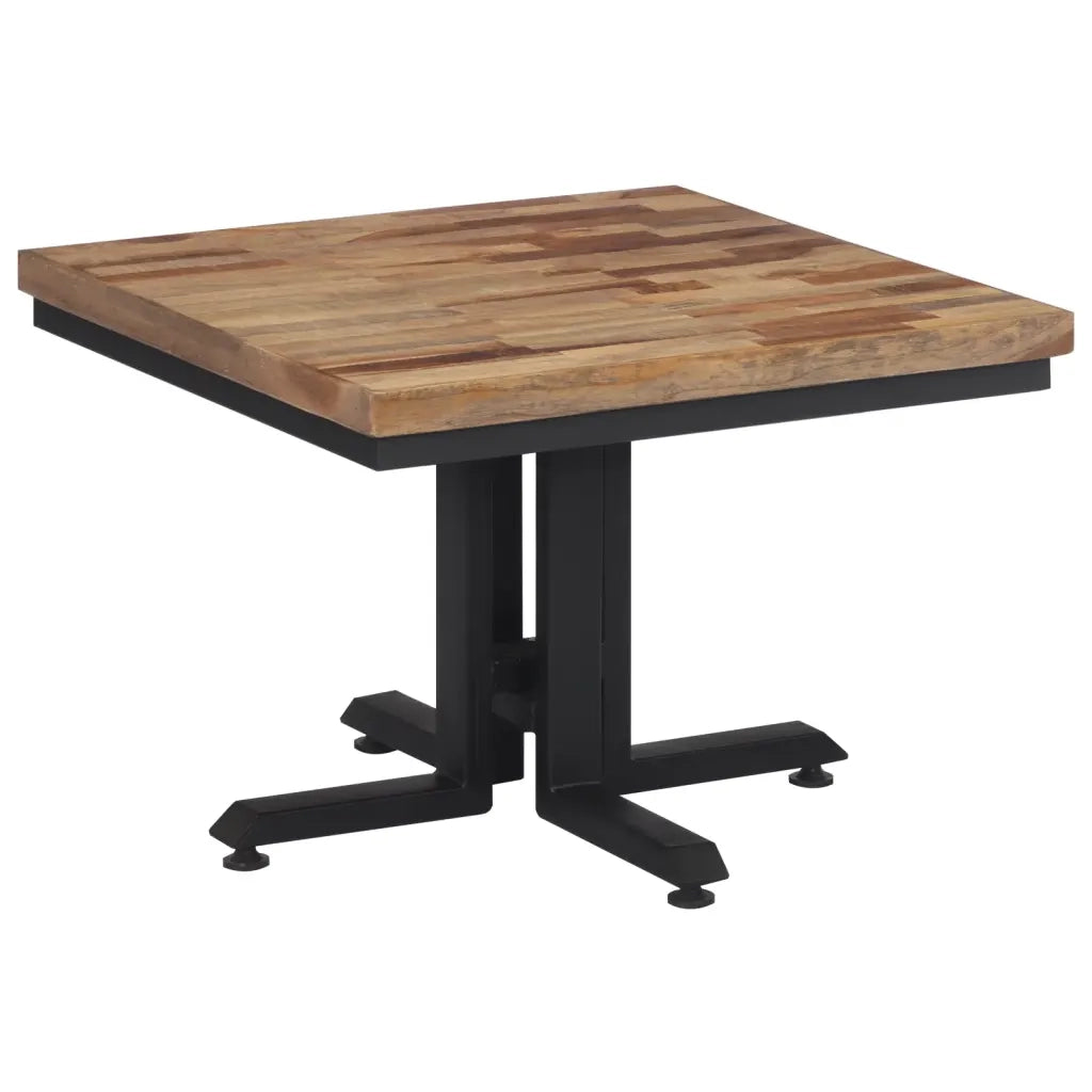 Tavolino da Salotto 55x55x40cm Massello Teak di Recupero 358516