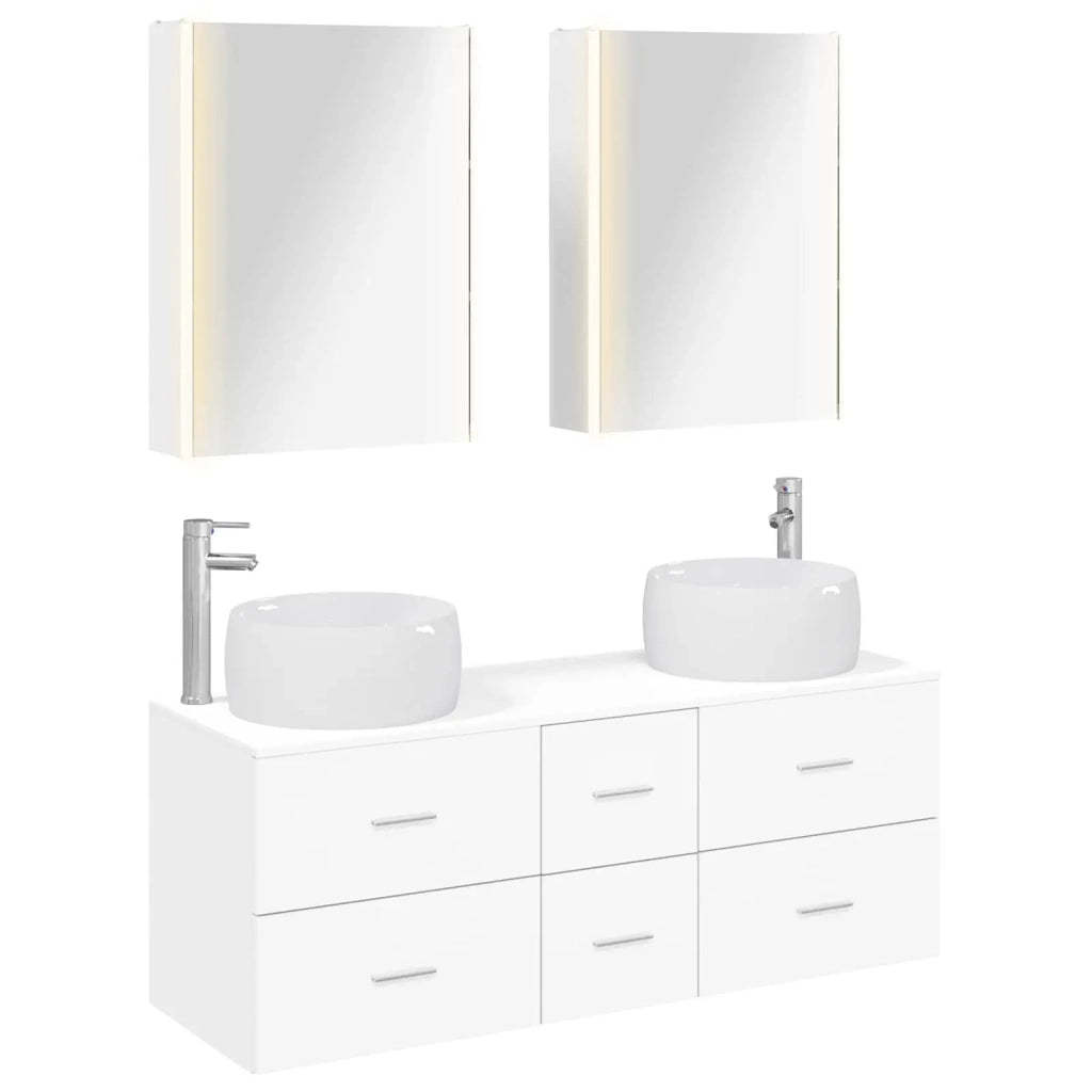 Set di mobili per il bagno 5 pcs Bianco 3407047