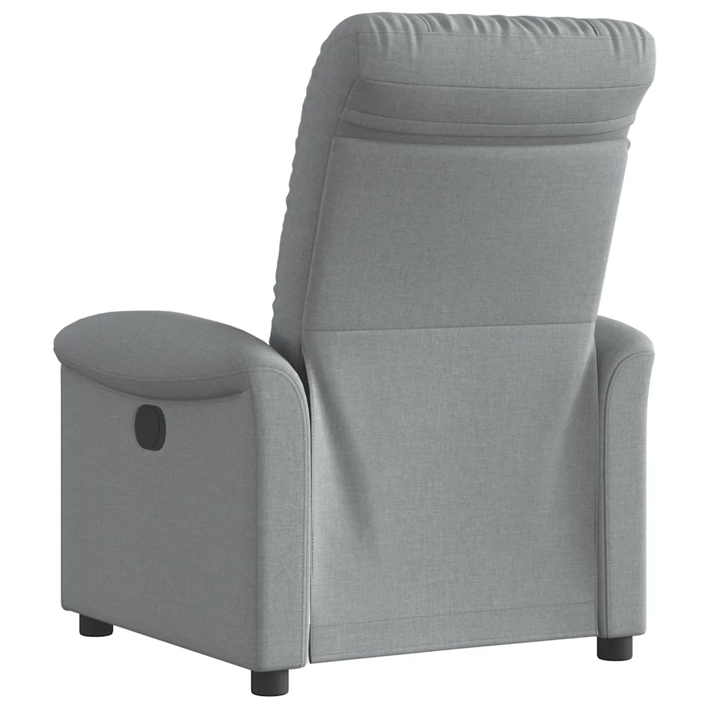 Poltrona Reclinabile in Tessuto Grigio Chiaro 4015616