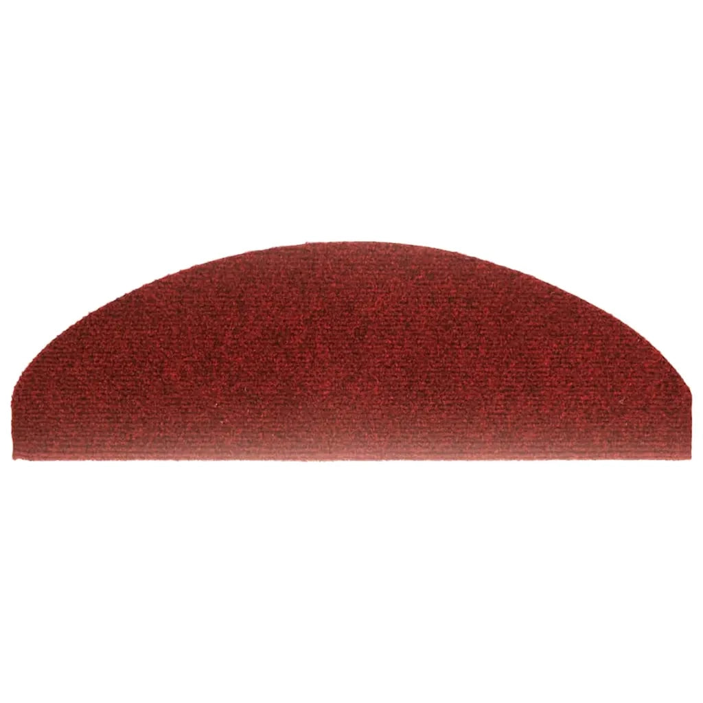 Tappetini Autoadesivi per Scale 15 pz | Gradini per Scale 65x21x4 cm Rosso