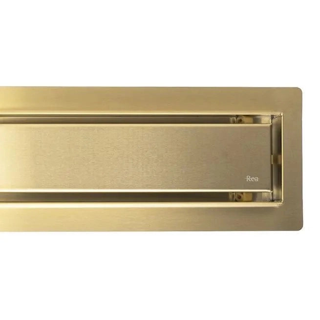 Scarico Lineare Rea Neox Pro Brush Gold 100