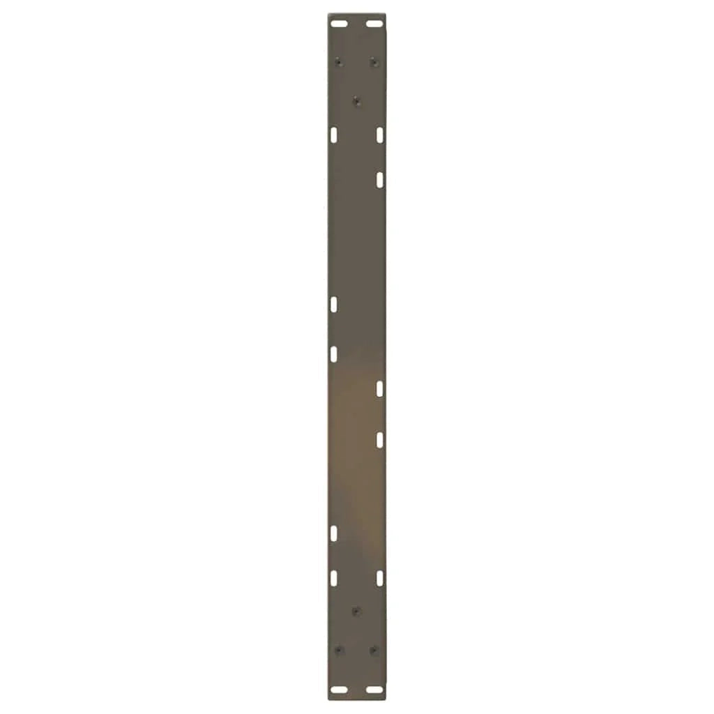 Set di 2 gambe regolabili per tavolino da caffè 70 x 42-43,3 cm design moderno acciaio naturale 02_0057001