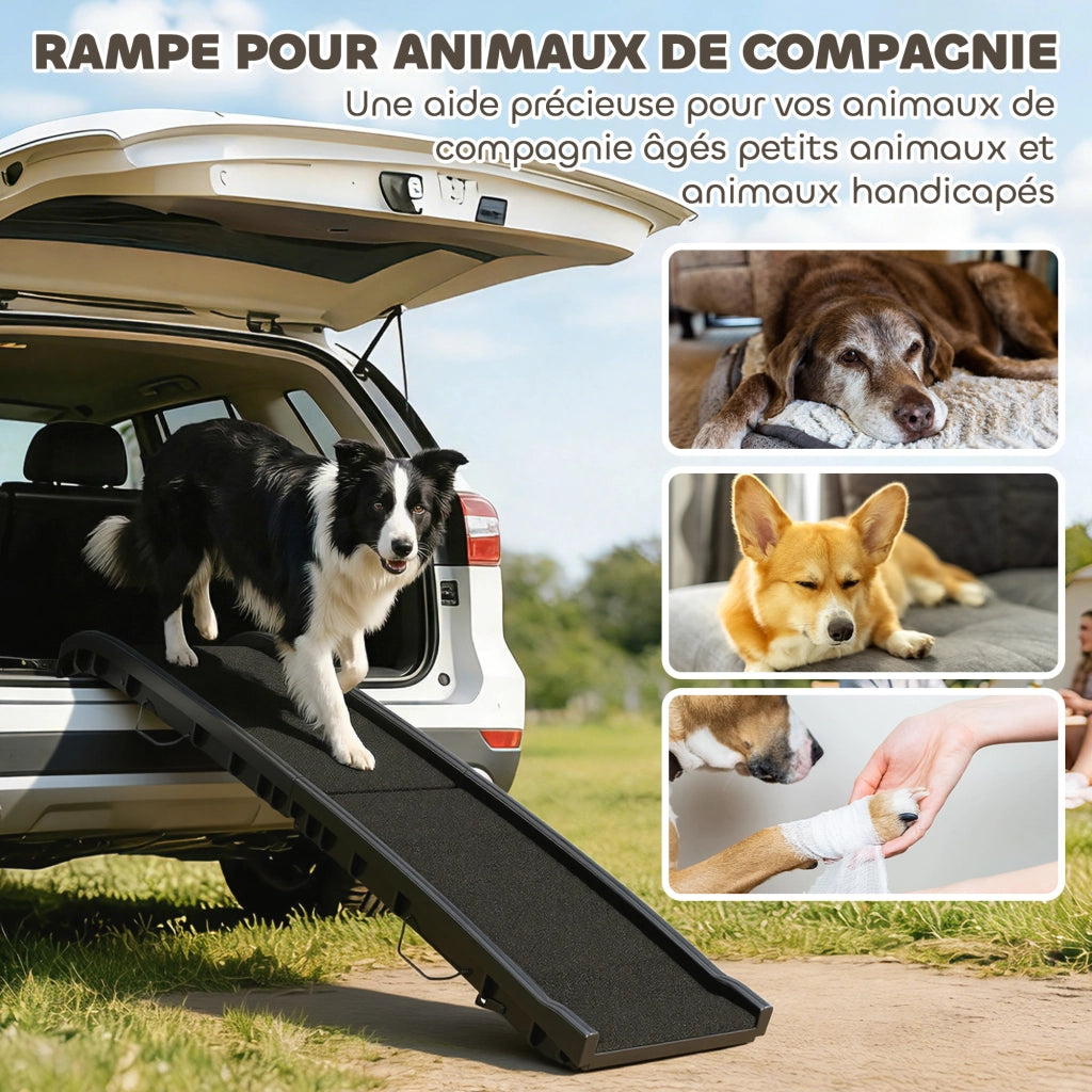 Scala pieghevole per cani ¨C Minimal ¨C nero 155x38.5x15.5cm