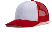 Cappello da Baseball per Uomo - Cappello da Baseball per Uomo e Cappello da Baseball per Donna - Bianco e Rosso e Reticolo Rosso