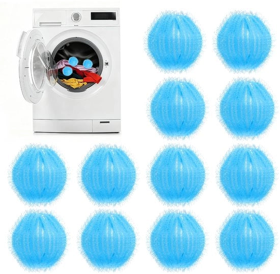 Rimozione pelo animale 12 pezzi - Sicuro - Lavabile in lavatrice - Pelo animale - Rimozione pelo - Effettivo - Riciclabile