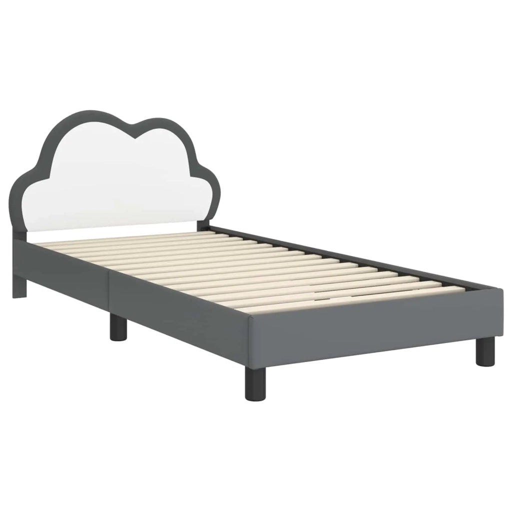 Struttura letto bambini con testata-Giroletto per bambini Grigio Chiaro 90 x 200 cm 354410