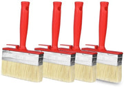 Spazzola per superfici 4 pezzi - Spazzola per levigatura - Spazzola per pareti - Setole di pelo - Per verniciature a base di solvente - Facile da pulire - Spazzola