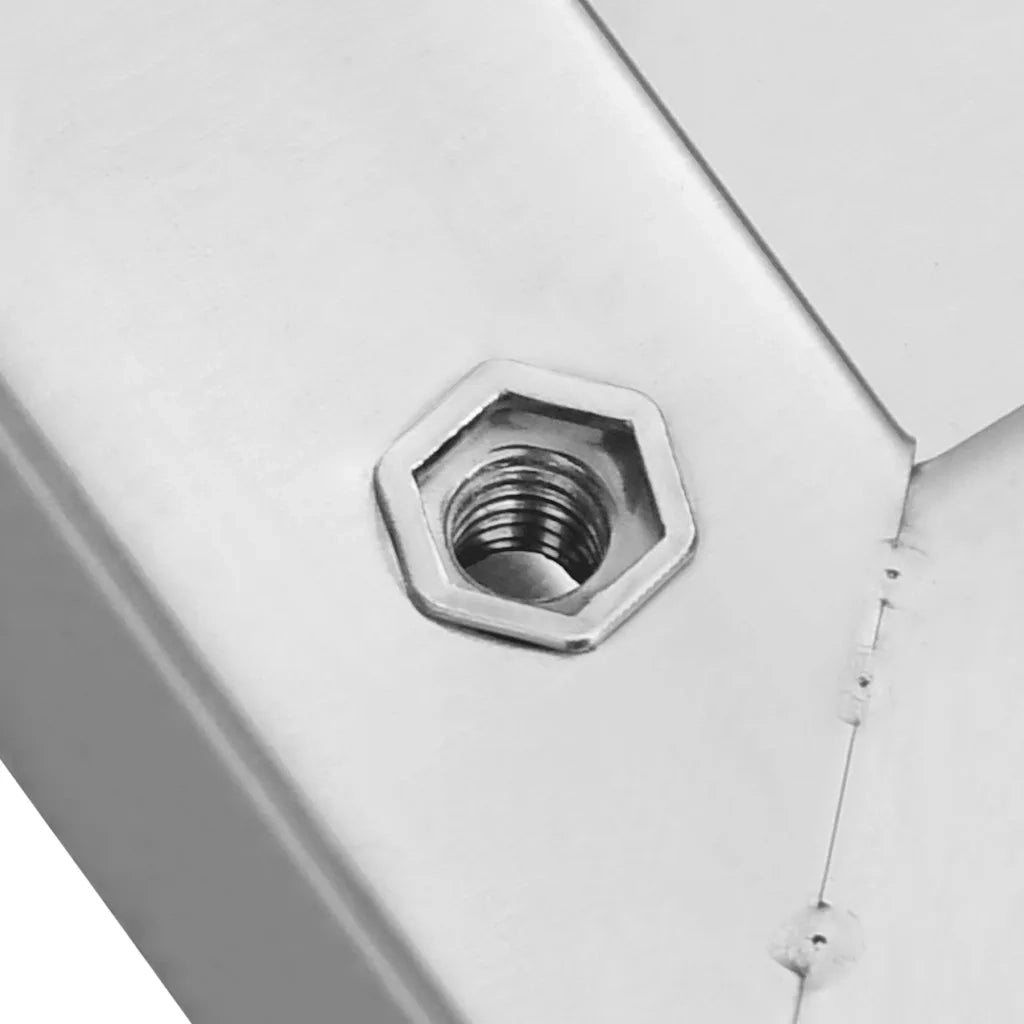 Mensole a Muro 2 pz-Set di 2 Scaffale a parete 100x40x3 cm Argento in Acciaio Inossidabile