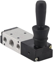 Valvola Pneumatica a 5 Porte - Manuale - Leggera - Compatta - Struttura in Alluminio Leggero - Alta Durezza - Valvola di Regolazione
