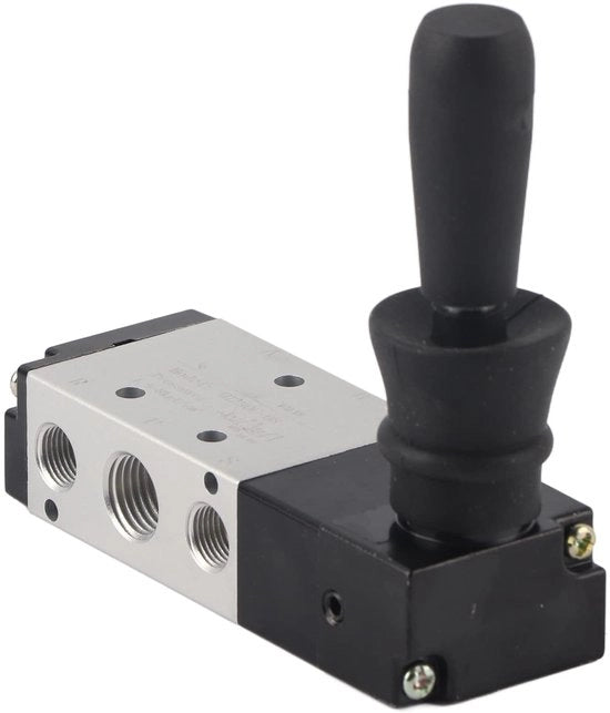 Valvola Pneumatica a 5 Porte - Manuale - Leggera - Compatta - Struttura in Alluminio Leggero - Alta Durezza - Valvola di Regolazione