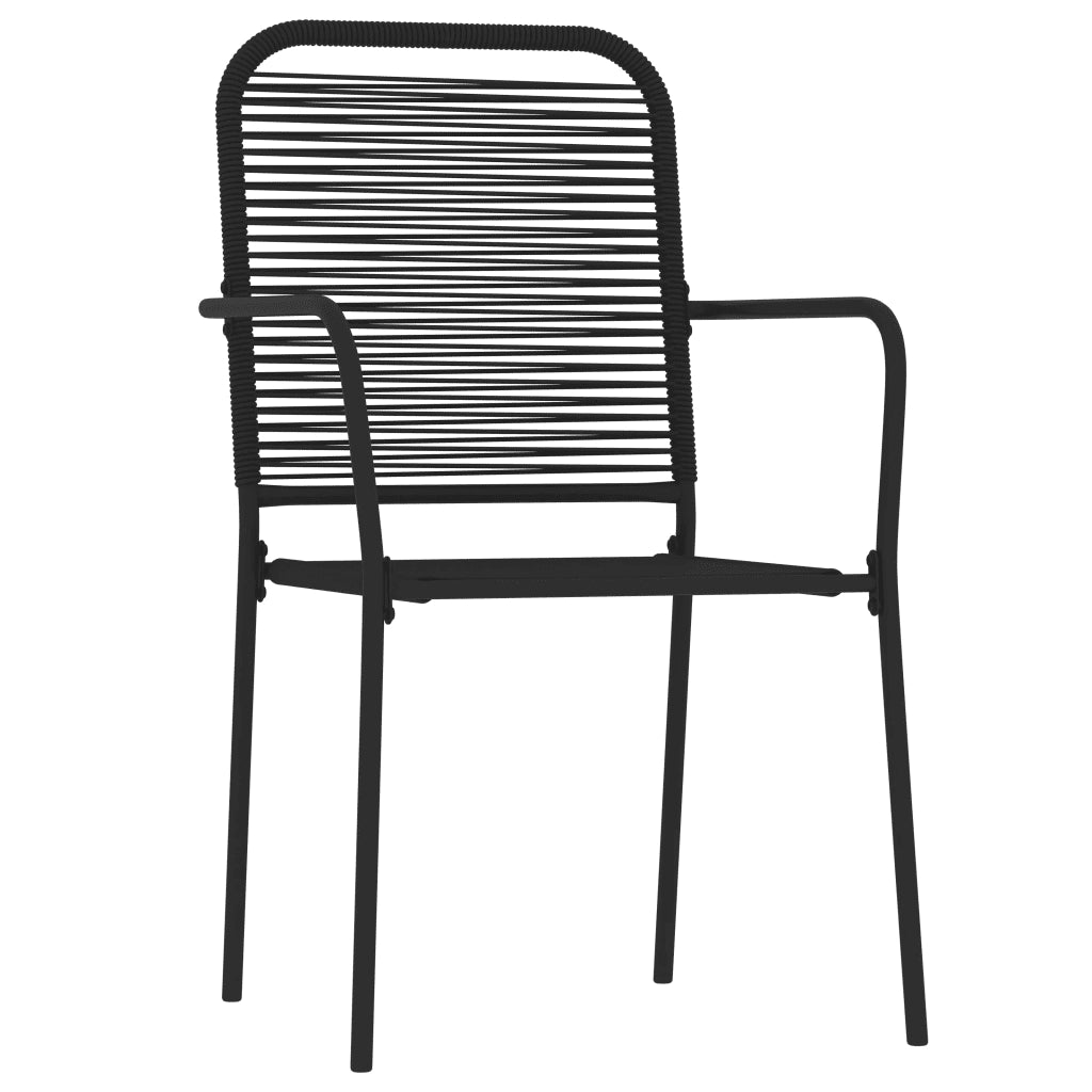 Set Mobili da Pranzo per Giardino 3 pz Nero 3099137