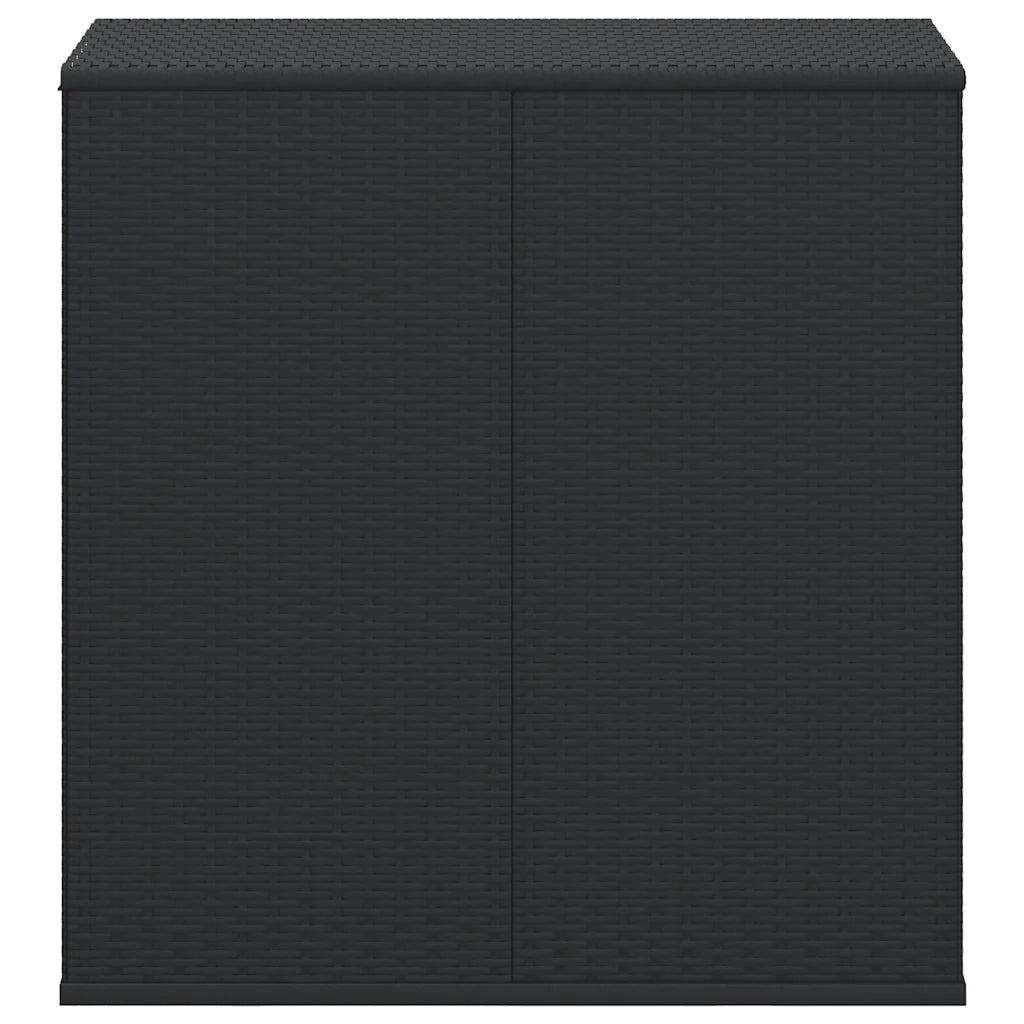Contenitore Cuscini da Giardino Rattan PE 100x49x103,5 cm Nero CFW3108297
