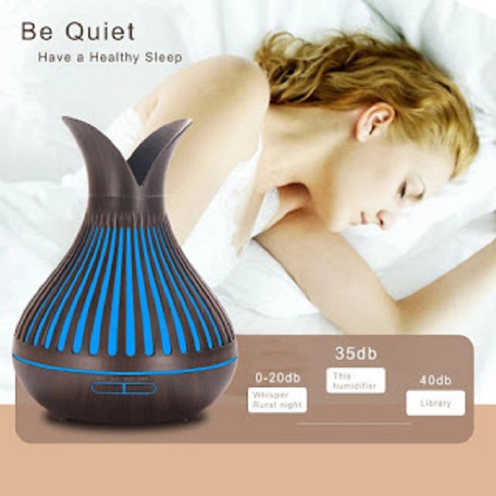 Trade Shop - Diffusore Aromi Umidificatore Ultrasuoni 500ml 8w Aromaterapia Elettrico Tx-8359 -