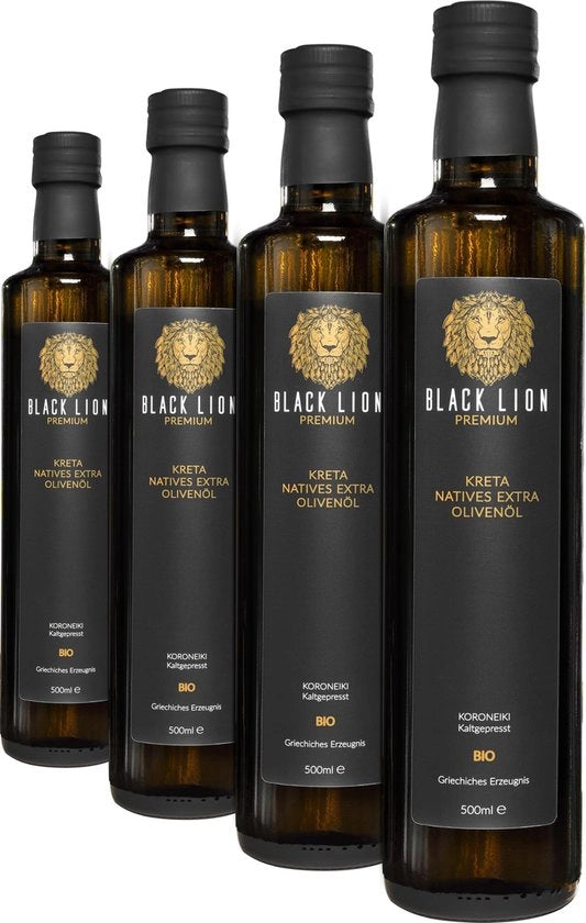 Olio d'oliva extra vergine 750 ml - Extruso a freddo - Biologico - Koroneiki - Mild/Fruito - Colore dorato - Extra Virgin Olive Oil