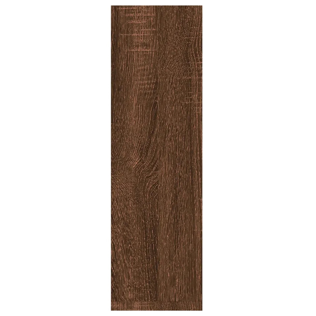 Mensole Parete 2pz Rovere Marrone 50x15x50 cm Legno Multistrato 826643