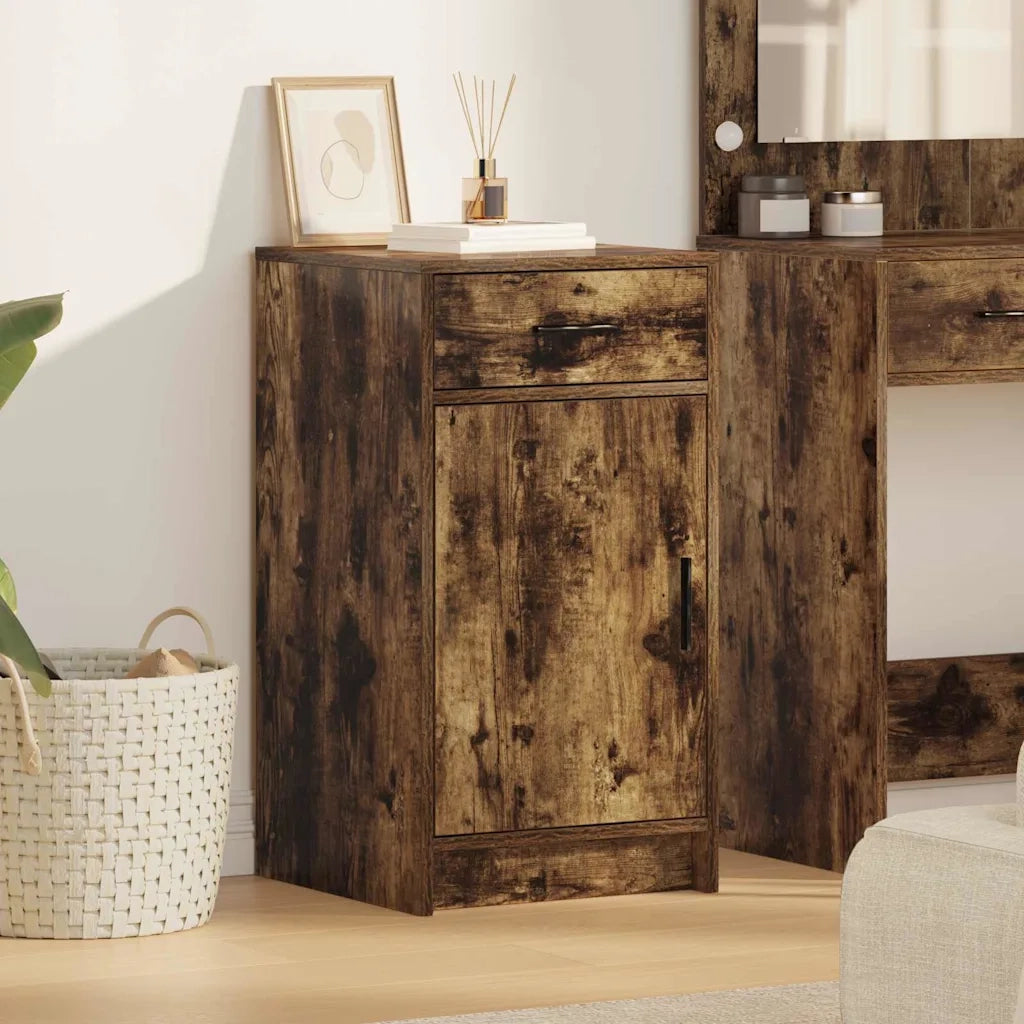 Credenza-Buffet-Armadio da cucina Rovere fumo 40 x 40.5 x 75 cm Legno multistrato