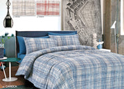 Trapunta Estiva Quilt Primaverile Leggero 100gr Disegno Carioca - Matrimoniale - Grigio