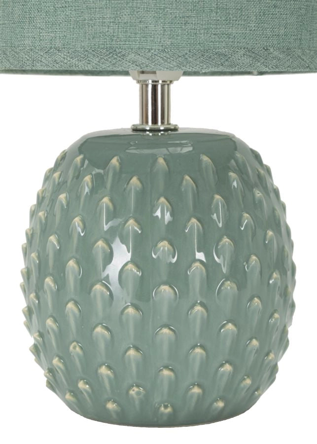 LAMPADA DA COMODINO PONTUS TURCHESE CM Ø 14X27