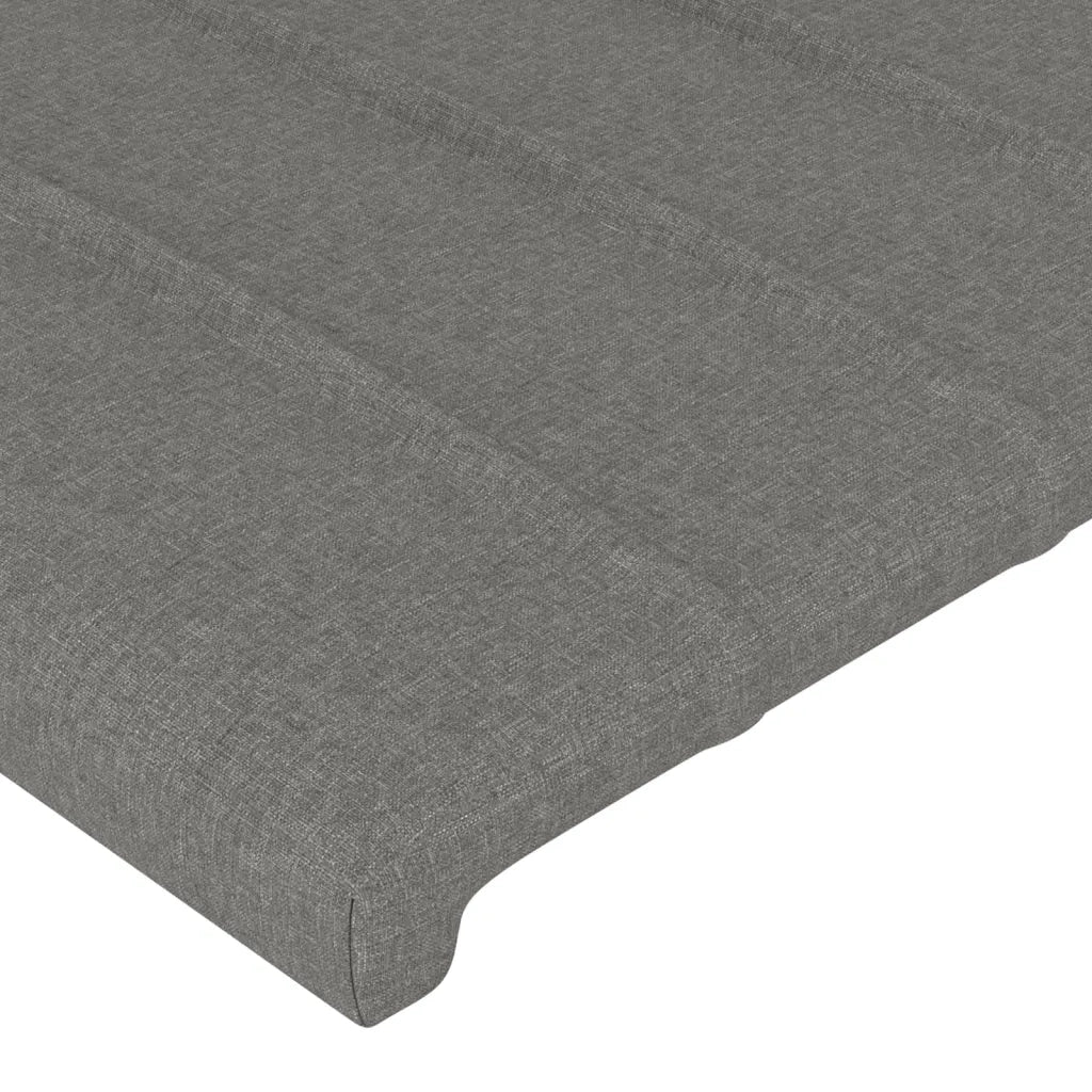 Testiera Grigio Scuro 100x5x78/88 cm in Tessuto 346229