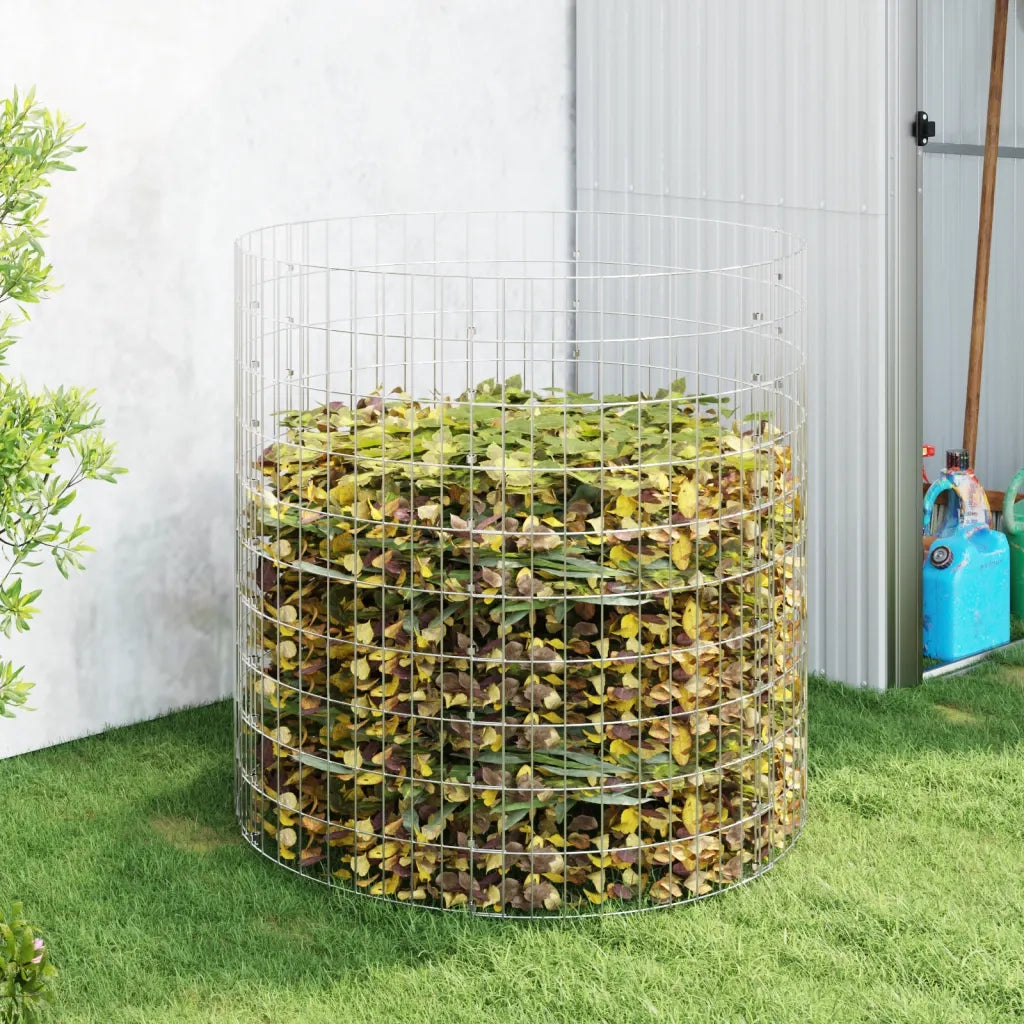 Compostiera da Giardino ?100x100 cm in Acciaio Zincato CFW6973814