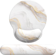 Matrimoniale con cuscino di schiuma - Ergonomico e confortevole - Marmo bianco