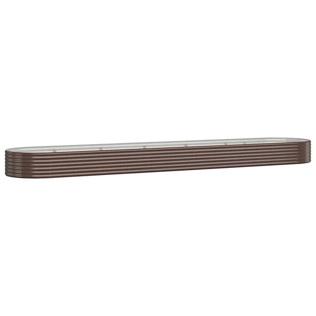 Letto Giardino Acciaio Zincato 507x100x36 cm Marrone 319010