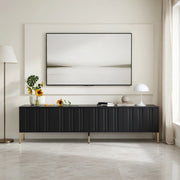 Cassettiera TV nera 190 cm