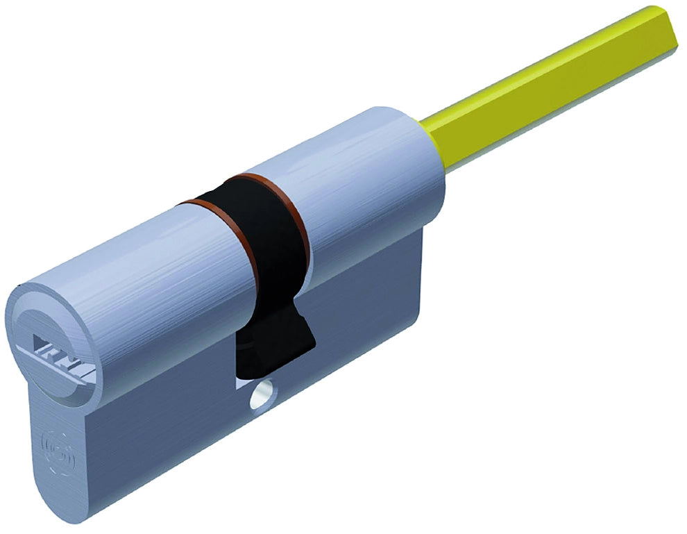 Securemme CILINDRO CROMO SATINATO EVOK1 CON CODOLO 5 chiavi mm. 75 (30+45)