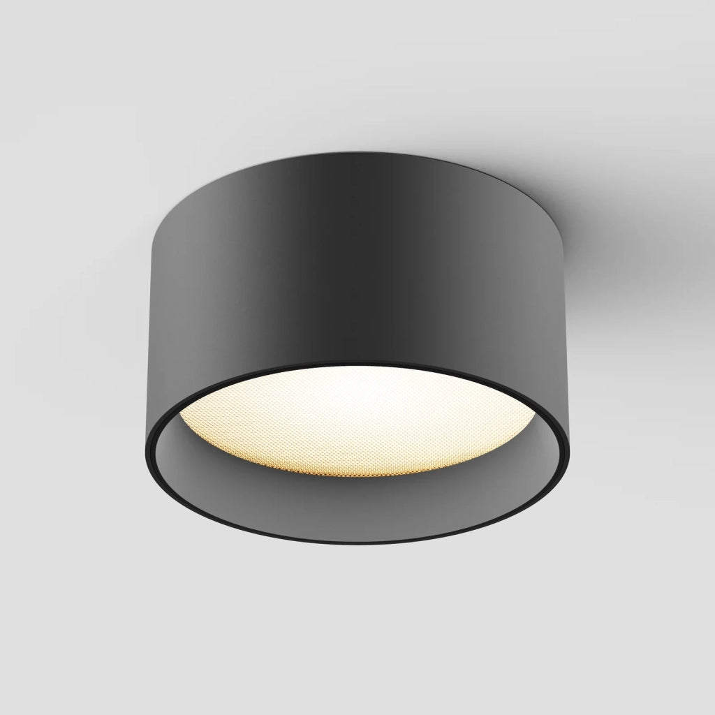 Maytoni Lampada da soffitto moderna Vega 1 luce LED integrato nero alluminio