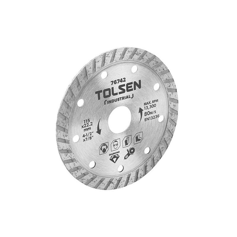 Disco diamantato Turbo Tolsen Industrial 230 x 22,2 mm