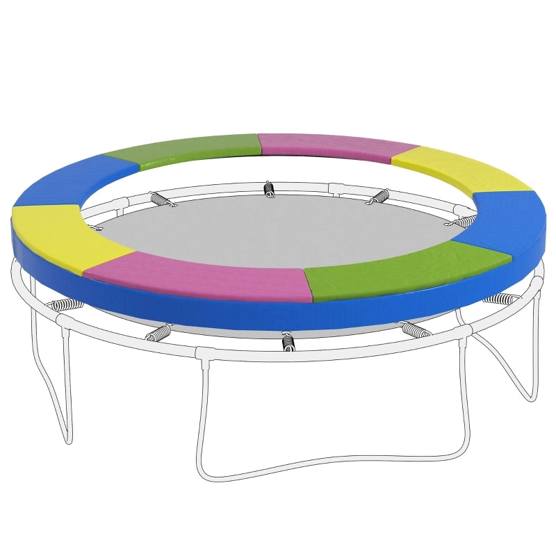 Bordo di protezione per trampolino Ø244 cm in plastica multicolore impermeabile e resistente al sole