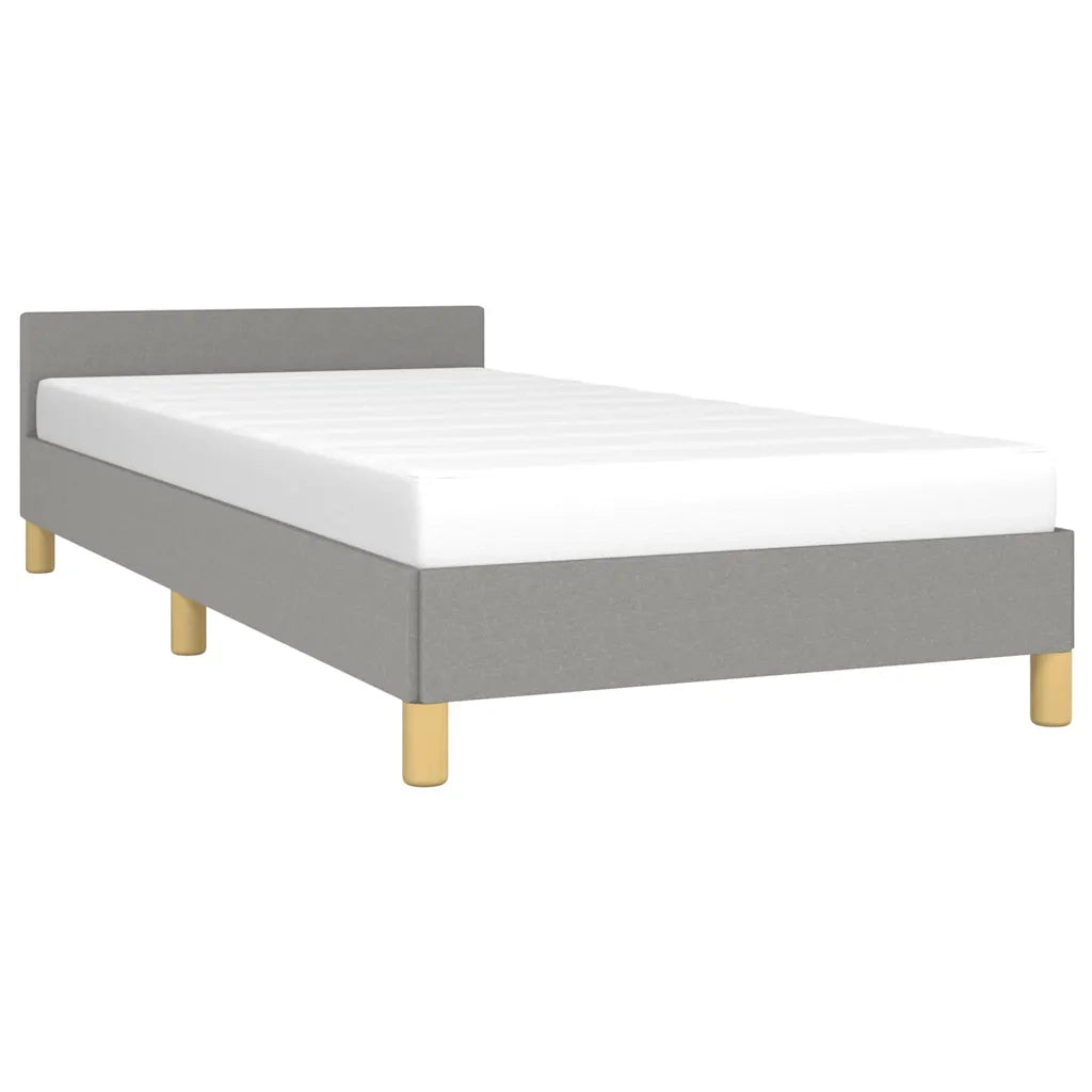 Giroletto senza Materasso-Struttura Letto Grigio Chiaro 100x200 cm Tessuto 761003