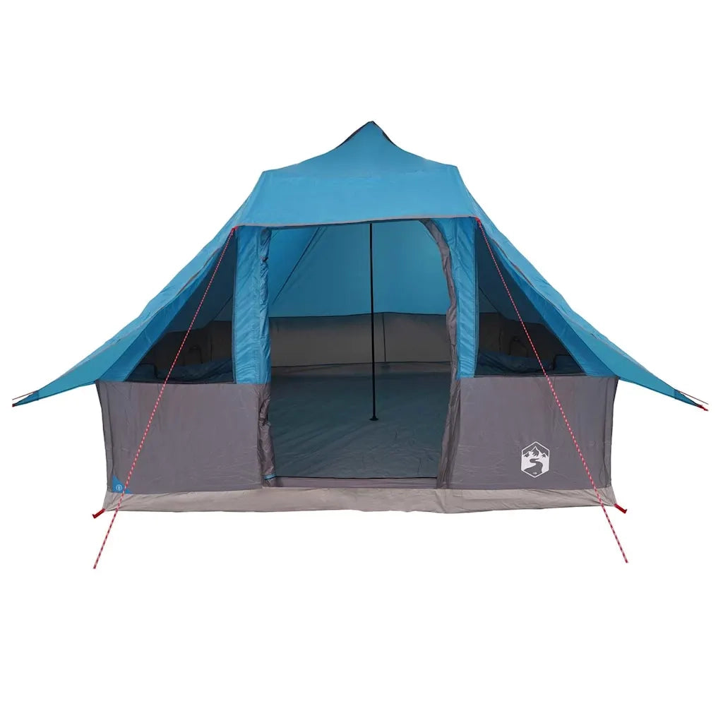 Tenda Tipi con tetto-Tenda da campeggio Blu 358 x 296 x 258 cm taffet¨¤