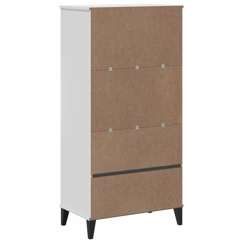 Libreria VIKEN Bianca 60x35x123 cm in Legno Multistrato 374947