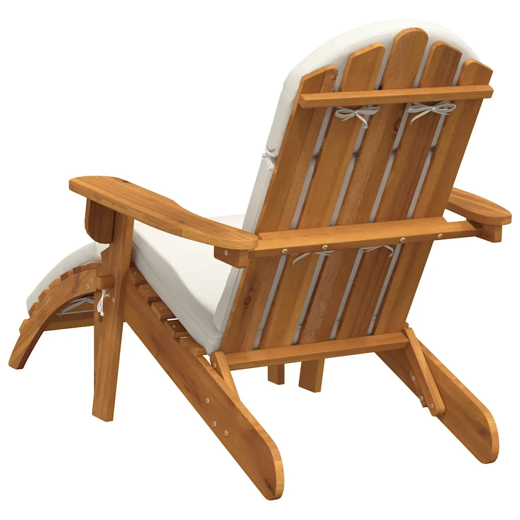 Sedia Adirondack Giardino con Poggiapiedi Legno Massello Acacia 360033