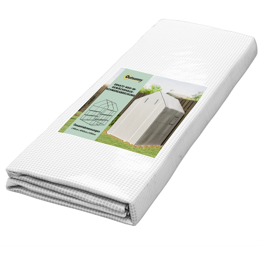 Serra da giardino con telo sostitutivo ¨C Minimal ¨C 140x143x190 cm, bianco