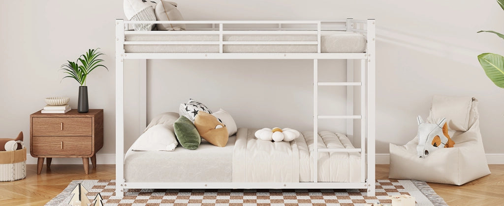 LETTO A CASTELLO 140x200 cm in metallo Bianco