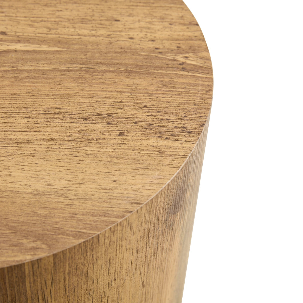 Tavolino da caffè rotondo con piano in MDF - per soggiorno - legno