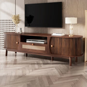 MOBILE TV con Ante e Cassetti 165x37x46 cm MDF Noce