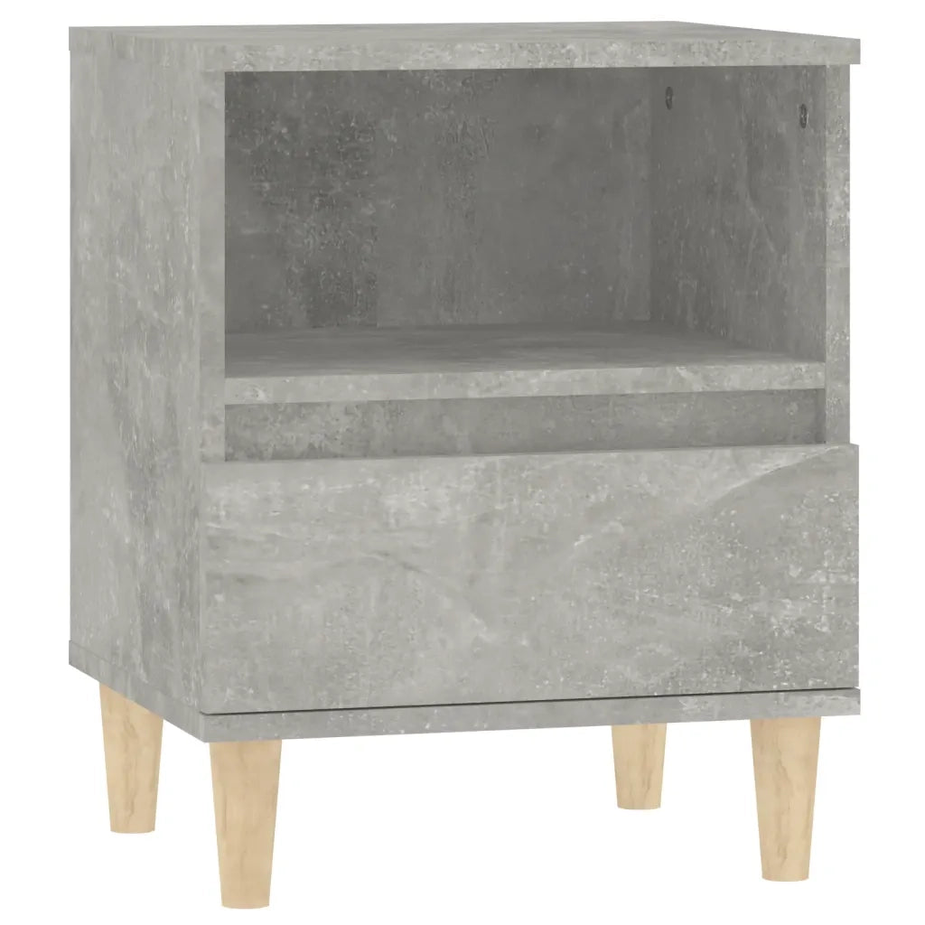 Comodini 2 pz-Set di 2 Tavolino da notte Grigio Cemento 40x35x50 cm 558940