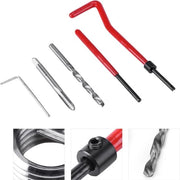Set di riparazione Helicoil M5/M6/M8 30 pezzi - Trapano HSS per riparazione automatica.