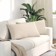 Cuscini da Divano 2 pcs Beige 80 x 40 cm Tessuto 42013730