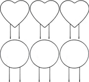 Sostegno per piante da parete 6 pezzi - Sostegno per piante a forma semicircolare - Sostegno per piante in metallo - Trellis per piante da interni - Robusto e duraturo