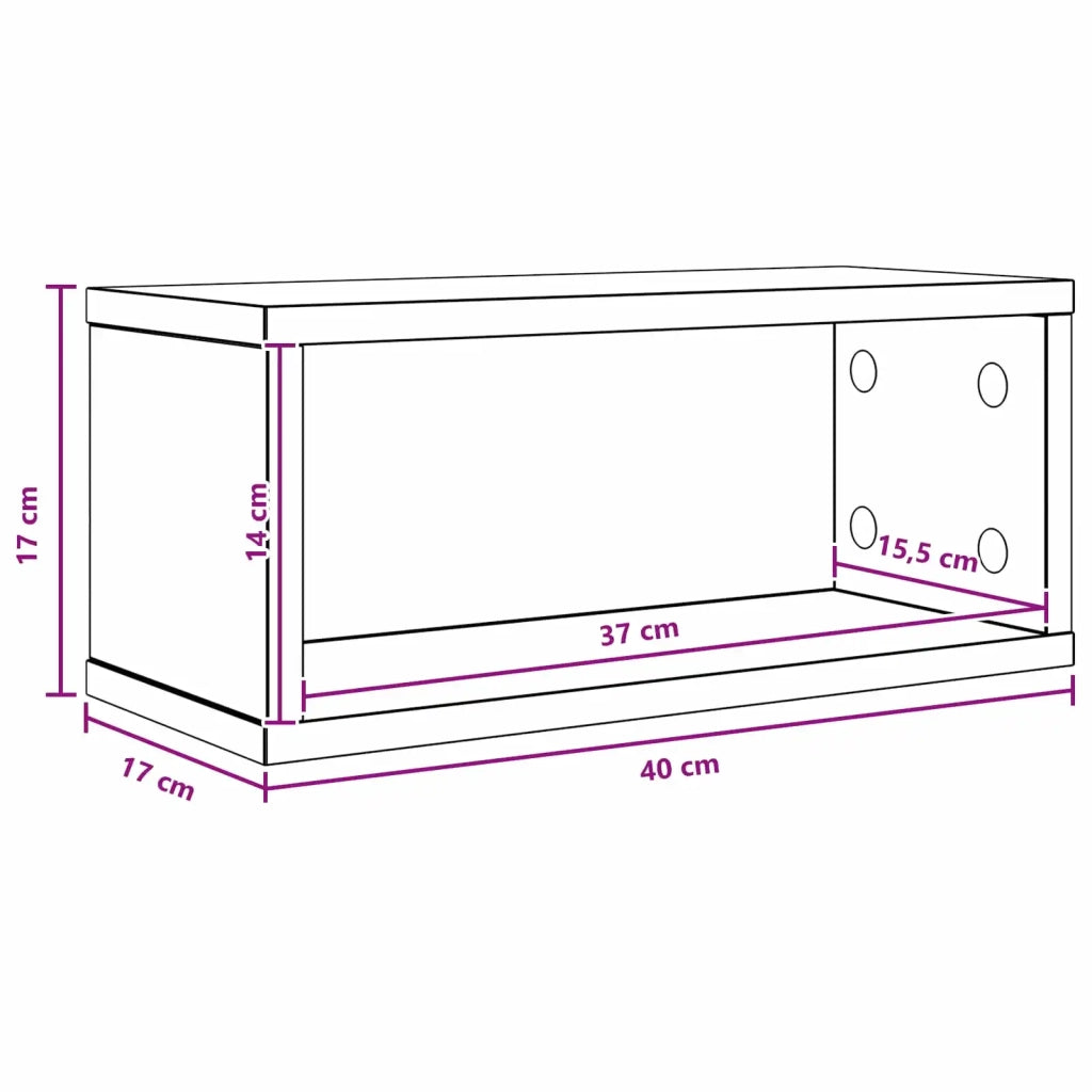 Rack per Stoccaggio CD Bianco 40 x 17 x 17 cm 8012706
